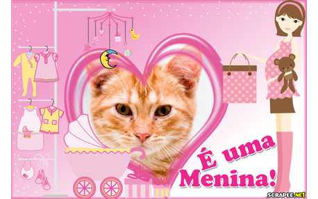 Moldura - Nasceu Uma Menina