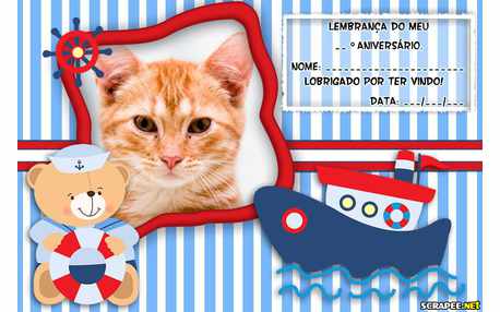 Moldura - Lembrancinha Ursinho Marinheiro