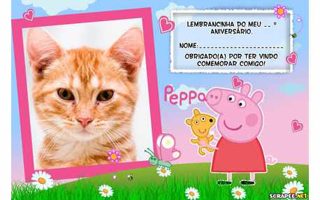 Moldura - Lembrancinha Peppa Pig