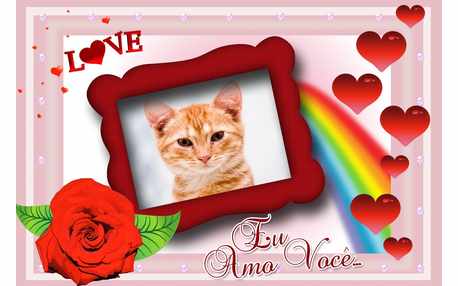 Moldura - Moldura Eu Amo Voce