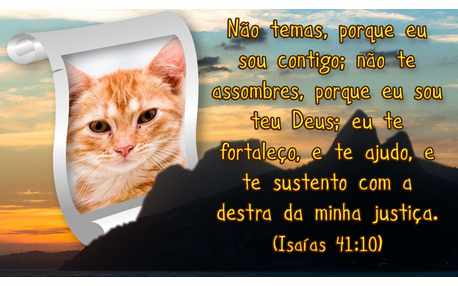 Moldura - Mensagem Mablica Isaias 41