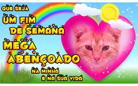 Moldura Fim De Semana Abençoado. Adicione a sua foto!