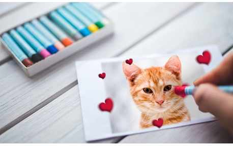 Moldura - Montagem De Foto Com Desenho De Coracao