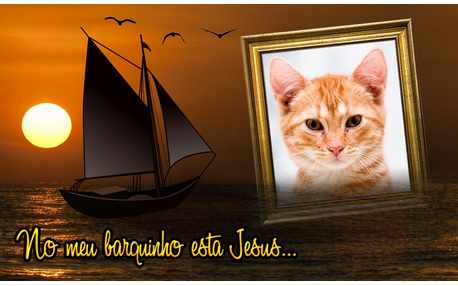 Moldura - Barquinho Com Jesus