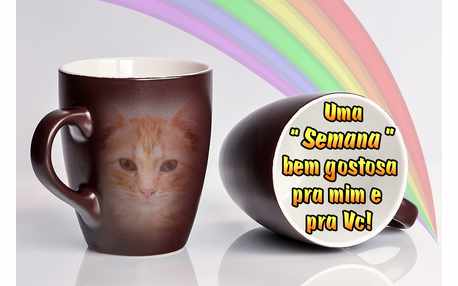 Moldura de Boa semana com Foto na Caneca!