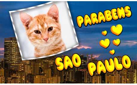 Moldura - Parabens Sao Paulo 462 Anos