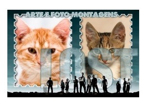 Moldura para duas Fotos - Lost