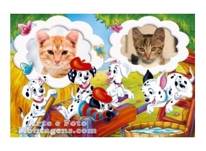 Moldura para duas Fotos - 101 Dalmations