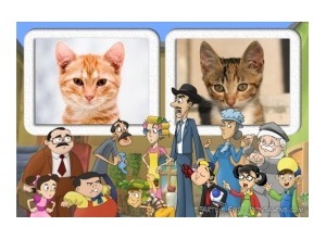 Moldura para duas Fotos - Turma Do Chaves