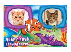 Moldura para duas Fotos - Nemo