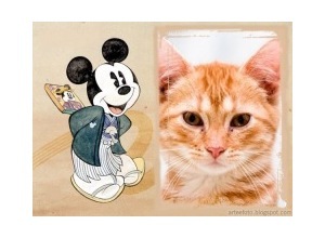 Moldura - Mickey Apaixonado