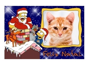 Moldura - Natal Dos Simpsons