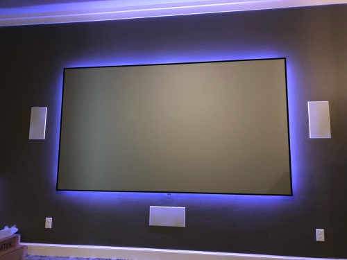 120in Zero Edge Pro Black Diamond Integrated AV Automation and Security