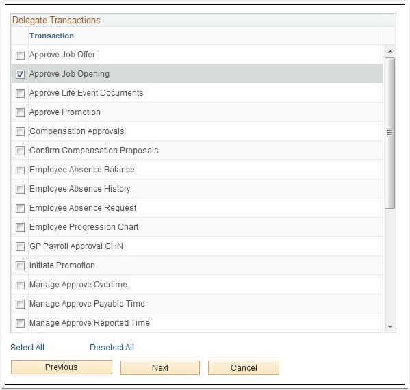 Delegate Transactions