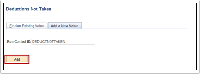 Add a New Value tab