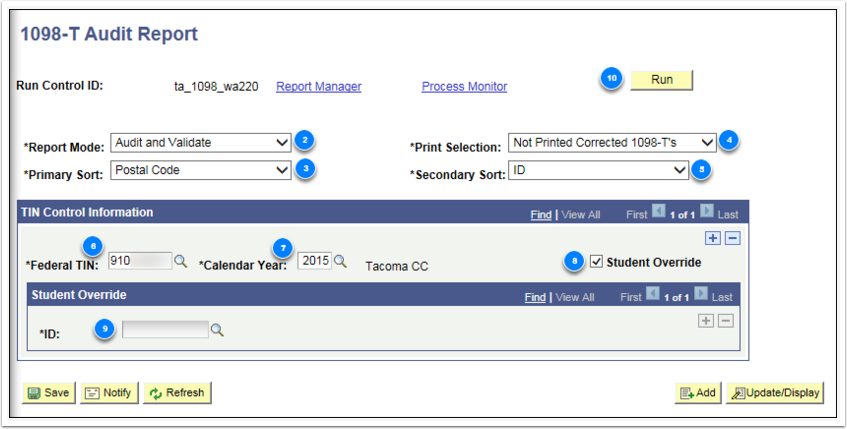 1098 T Audit Report