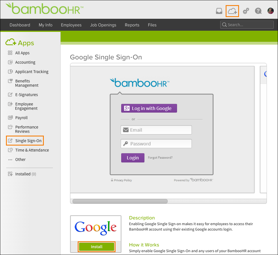 Google Mail BambooHR Support