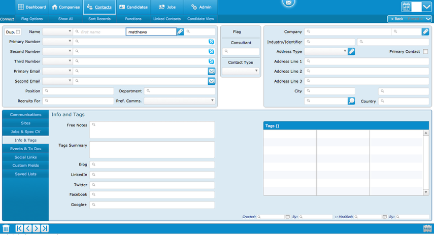 Searching Contacts