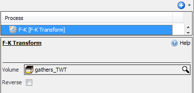 Create F-K Transform process