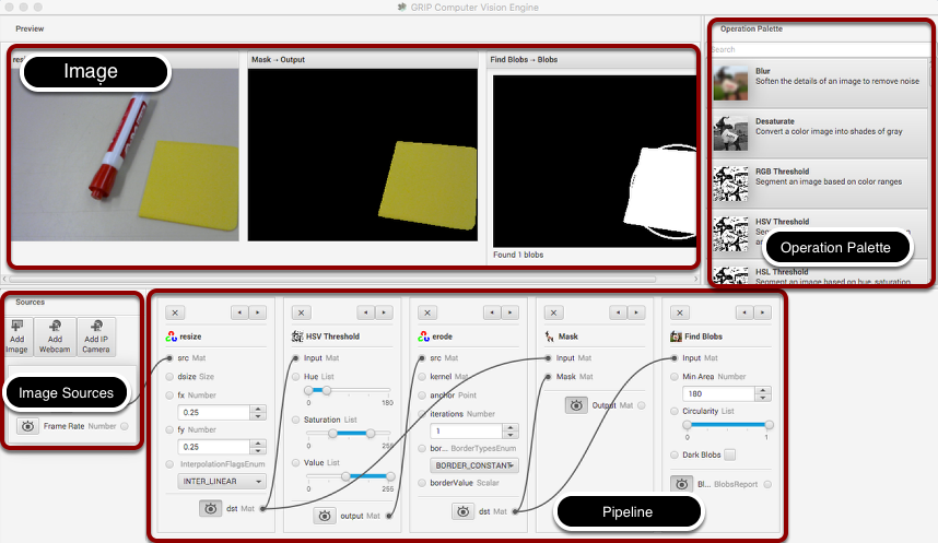 The GRIP user interface