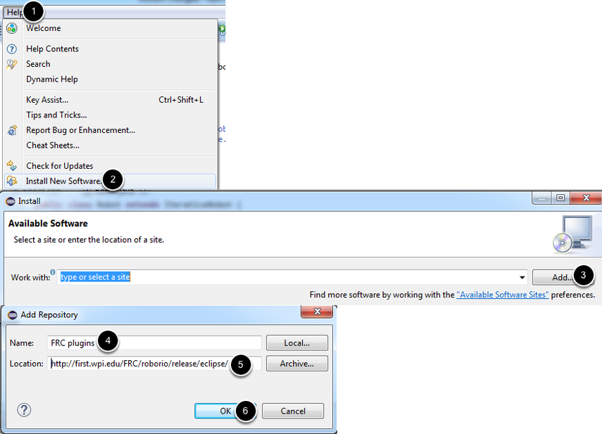 Installing the development plugins - Option 1: Online Install