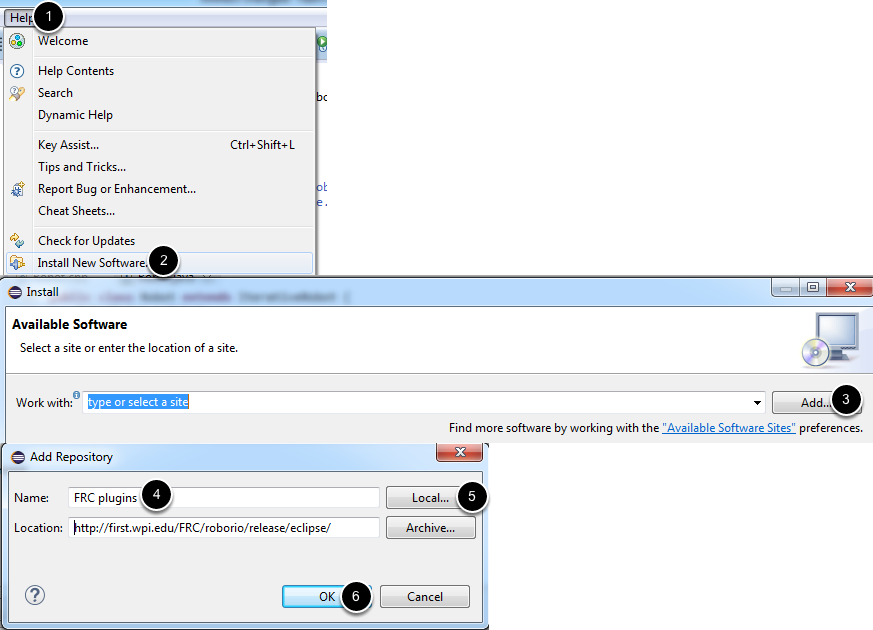 Installing the development plugins - Option 2: Download and install offline