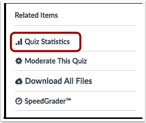 Abrir Estatísticas do Questionário