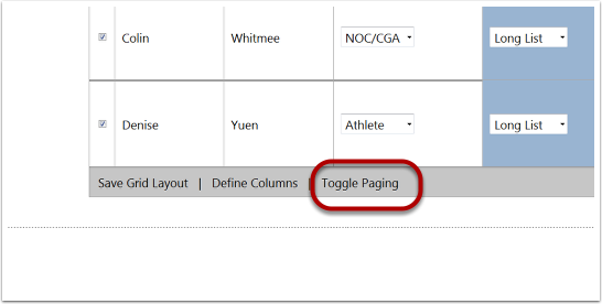 Toggle Paging