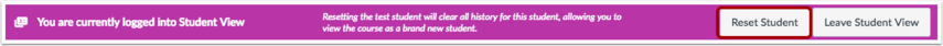 Student view indicator bar