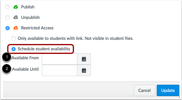 Schedule Student Availability