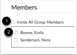 Select Individual Members