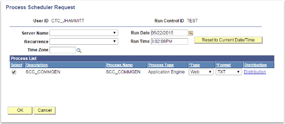 Process Scheduler Request