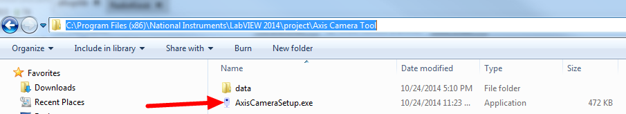 Axis Camera Setup Tool