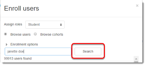 Click on Search.