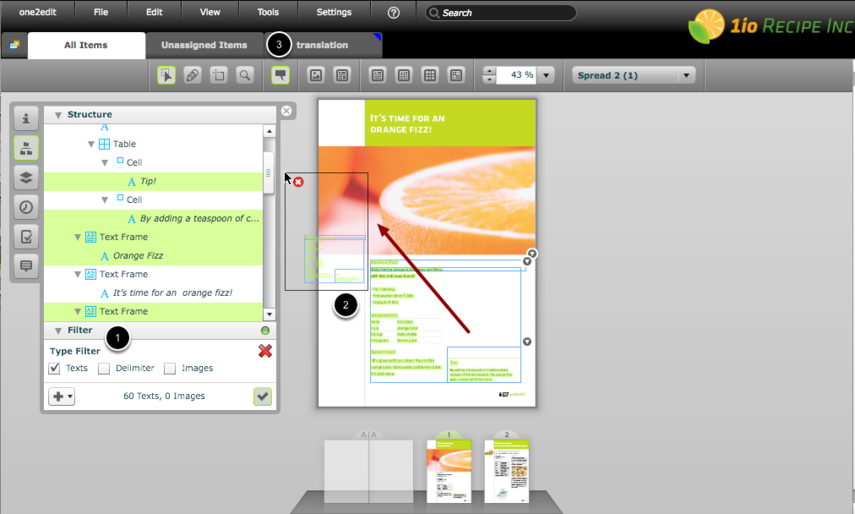 Dragging greater amounts of content