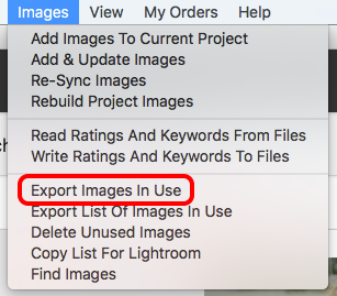 Export Images In Use