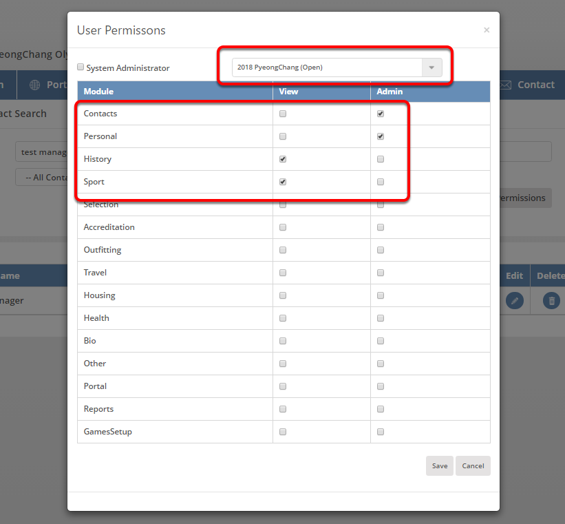 Difference between View, Admin and No Access