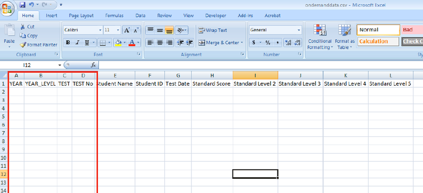 Step 2: Once you have downloaded and opened the file it will look like this.