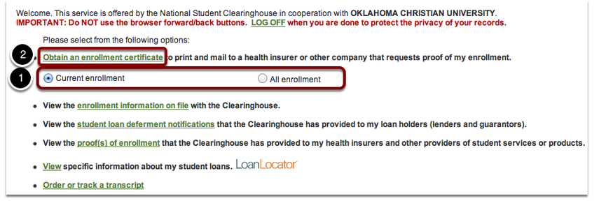 Click the link that says "Obtain an enrollment certificate."