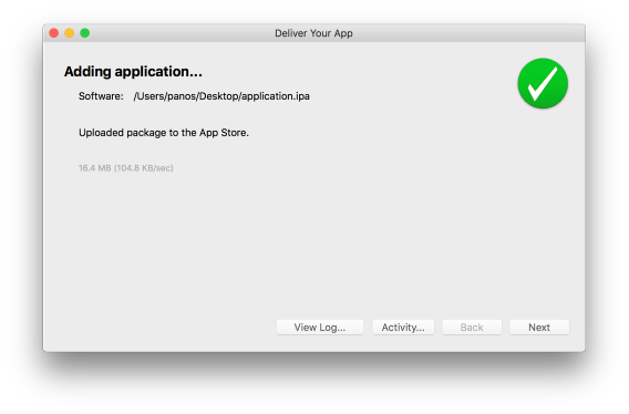 Completing the Upload
