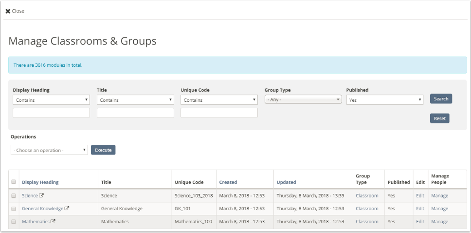 Managing Classrooms – Teamie Help Center