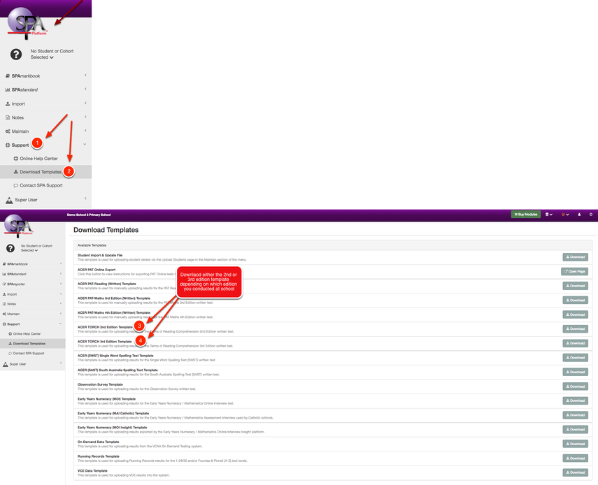 Step 1: Download the 2nd or 3rd Edition TORCH template.