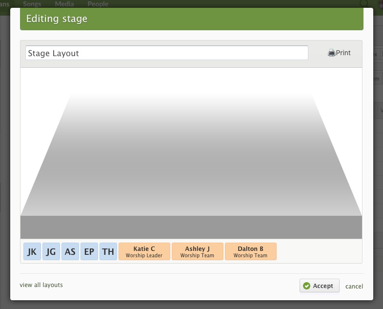 Stage Layouts Services