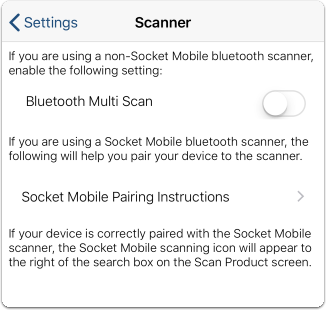Bluetooth Multiscan Setting