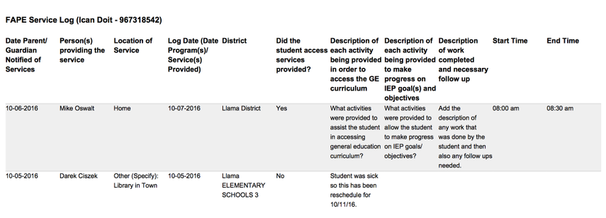 FAPE Service Logs – DnA & ISE