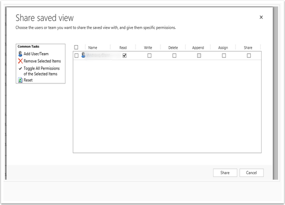 Once you have selected who to share it with you can also decide what permissions they have to work with.