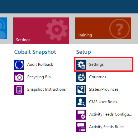 From Your Homescreen, Navigate to Settings > Settings