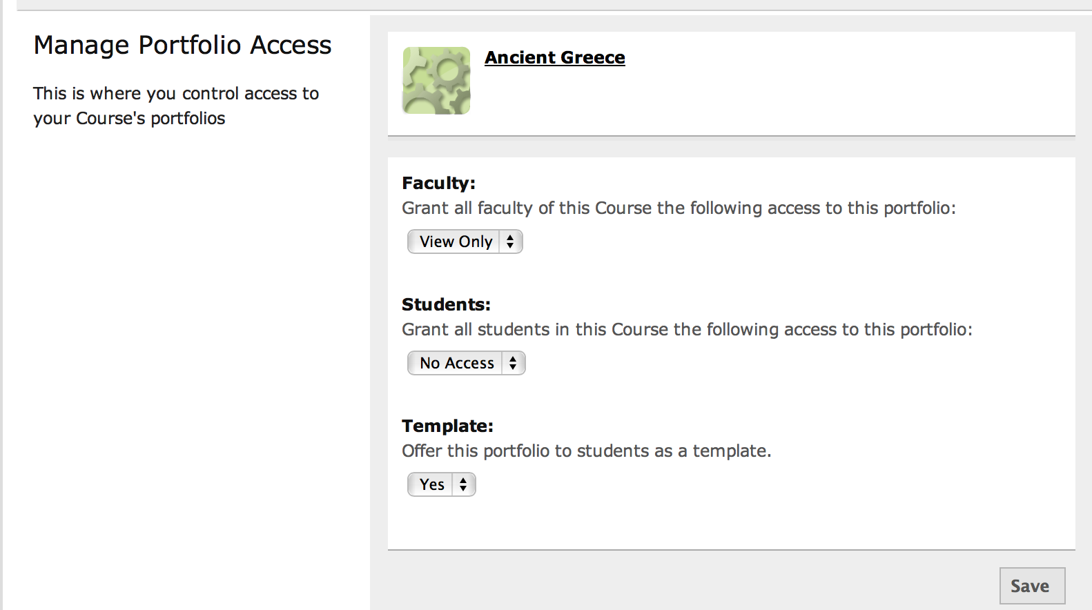 Notification Regarding Template Eportfolios Editing Options
