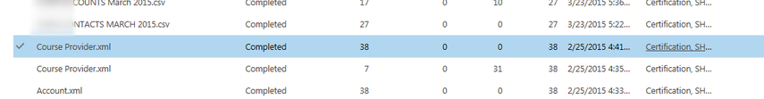 An import record will be created on the Imports Page and you can see when the import is completed. 