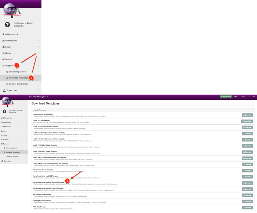 Step 1: Download the Running Records template.